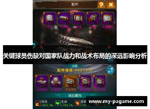 关键球员伤缺对国家队战力和战术布局的深远影响分析 关键球员伤缺对国家队战力和战术布局的深远影响分析